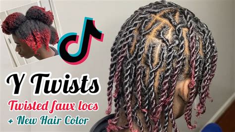 Y Twists Tutorial Invisible Locs Temporary Faux Locs With Two Strand Twists For Teen Boys