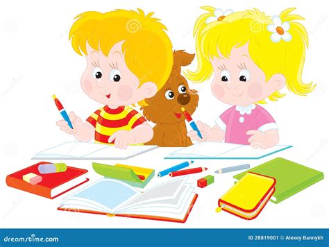 Boy Doing Homework Clipart — How to help an adhd child focus on homework