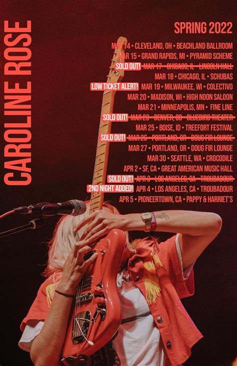 Caroline Rose Adds Even More Dates To Their Spring 2022 Tour Second