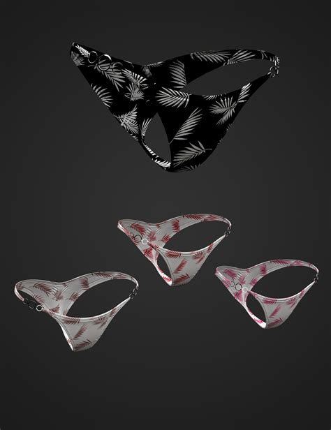 X Fashion Rings Bikini Bottoms For Genesis And Females Daz D