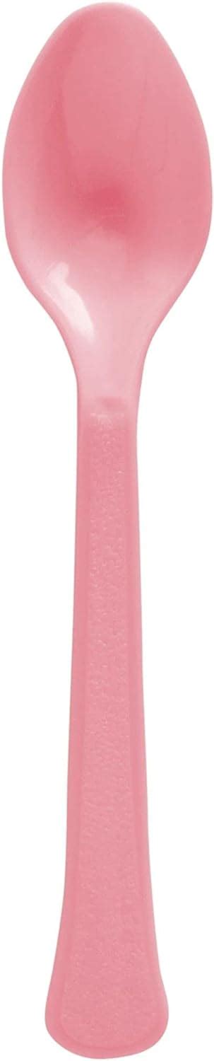 Amscan New Pink Plastic Heavy Weight Spoons 20 Count