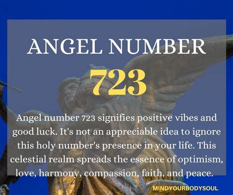 Angel Number 723 Meaning And Symbolism Mind Your Body Soul