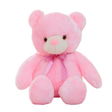 Ours Peluche Lumineux Veilleuse Pour Bébé Plush Rose Led Plus