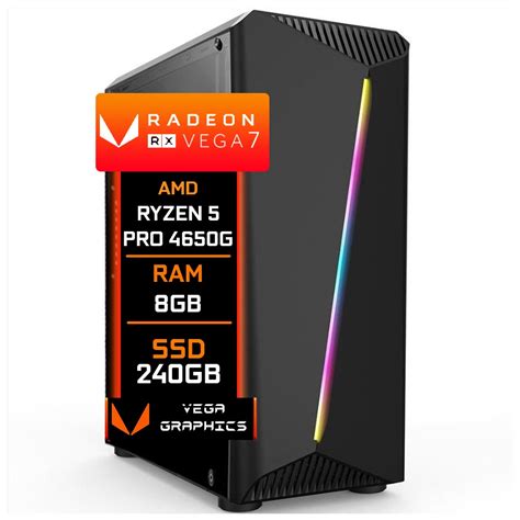 Pc Gamer F Cil Amd Ryzen Pro G Ghz Gb Ddr Radeon Vega Ssd