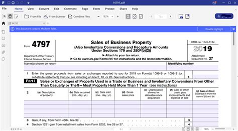 Form 4797 Printable - Printable Forms Free Online