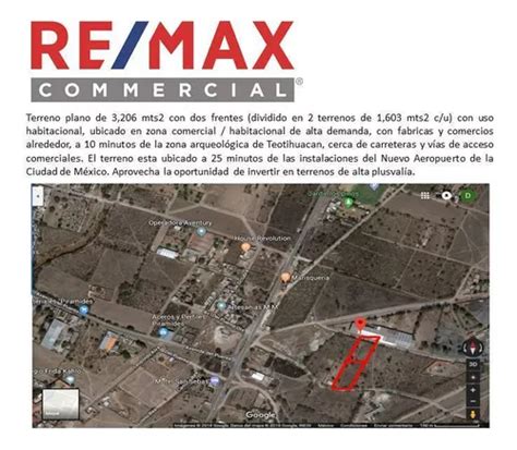 Venta Terreno Zona Comercial Habitacional Cerca Pir Mides Mercadolibre