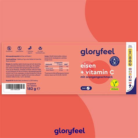 Gloryfeel Eisen Vitamin C Kapseln St Shop Apotheke