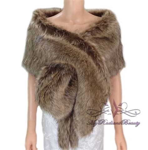 Vintage Faux Fur Shawl