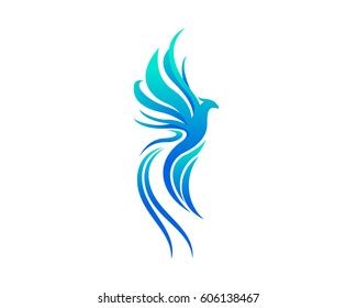 Blue Phoenix Bird Hd Wallpaper Blangsak Wall