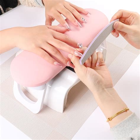 Amazon BOMOQING Arm Rest For Nails Foldable PU Leather Nail Hand