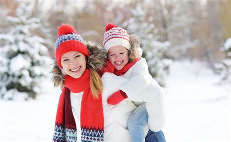 4k 5k Winter Two Little Girls Smile Winter Hat Scarf Hd