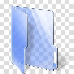 Aero Folders Color V Blue Folder Logo Transparent Background PNG