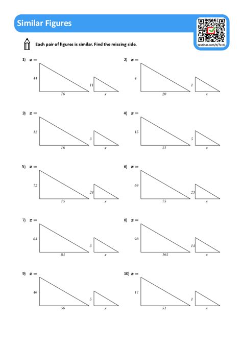 Similar Figures Worksheets