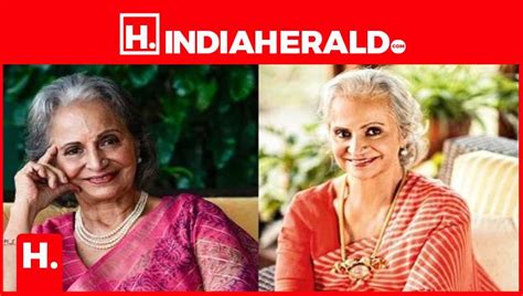 Waheeda Rehman Who Was Recently Honored With The Dadasaheb