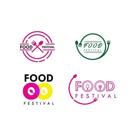 Food Festival Logo Vector Template Design Illustration Vector