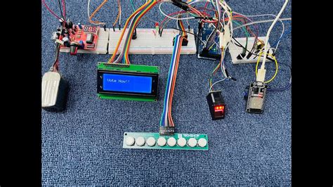 Electronic Voting Machine With Fingerprint Sensor And IOT