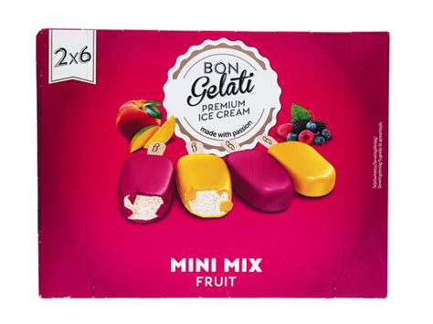 Multipromos Bon Gelati Gelado Mini Mix De Fruta