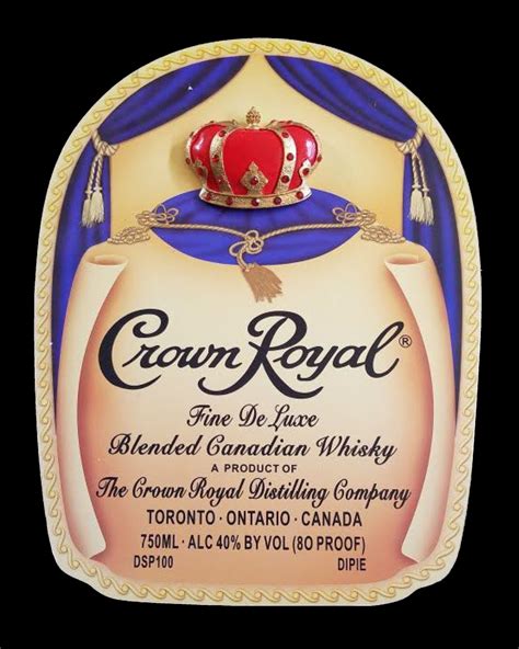 Blank Crown Royal Label