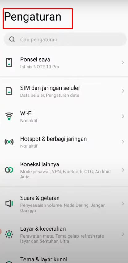 Cara Mengatasi Layar Terang Dan Redup Sendiri Di Hp Infinix