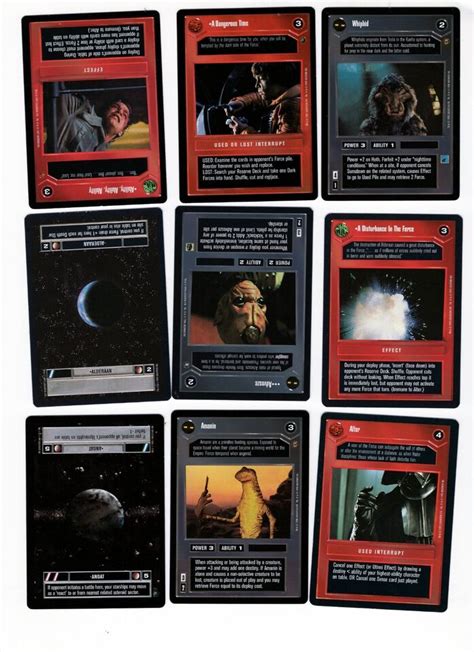 Admiral Motti And Tagge Star Wars Ccg Cards 106 Others Collectible Card