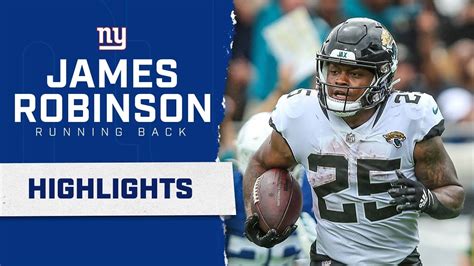 Highlights Giants Sign Rb James Robinson New York Giants Youtube