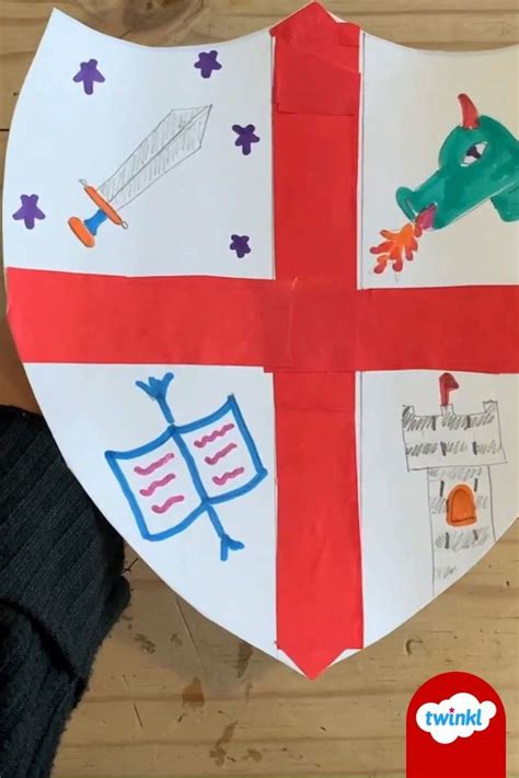 St Georges Day Shield Craft Video In 2024 St Georges Day Crafty