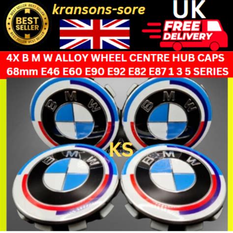 Set For Bmw Wheel Centre Caps Mm Fit E E E E M