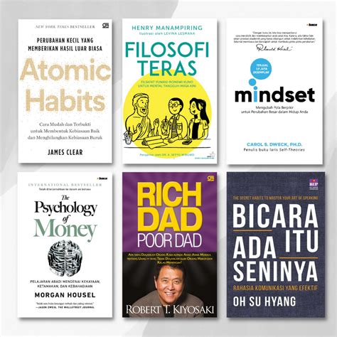 Jual Paket E BOOK Best Seller Atomic Habit Mindset Rich Dad Poor