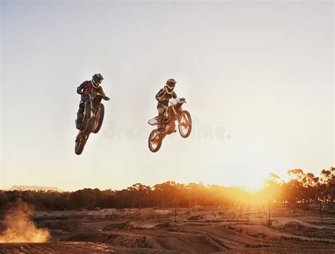 Adventure Speed And Motorbike For A Competition During A Race Outdoor