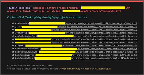 Postcss Cannot Create Property Tailwind Config Js On String Node Jiti