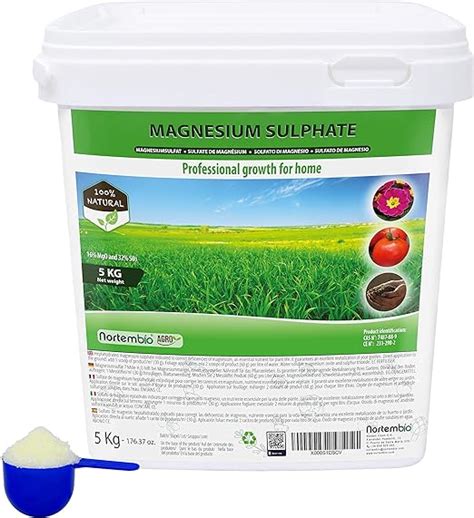 Nortembio Agro Solfato Di Magnesio Naturale Kg Concime Di Uso