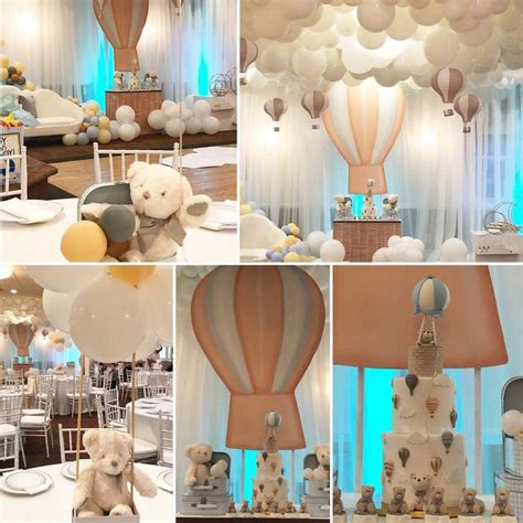 Hot Air Balloon Baby Shower Party Ideas Photo Of Baby Shower Balloon Decorations Hot