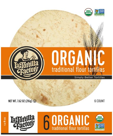Organic Non Gmo Tortillas Traditional Flour • La Tortilla Factory