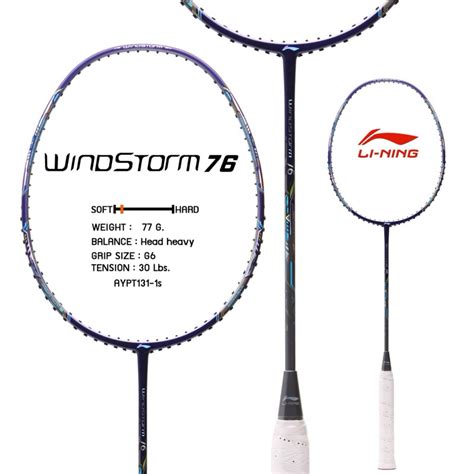 ไมแบดมนตน LI NING รน WINDSTORM 76 5U Shopee Thailand