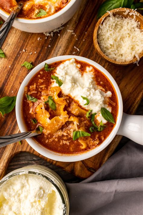 Easy One Pot Lasagna Soup