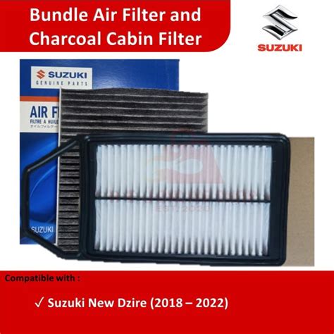 Bundle Air Filter And Charcoal AC Cabin Filter For Suzuki New Dzire