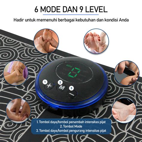 Taffomicron Alat Pijat Kaki Elektrik Ems Foot Massager Usb Mode