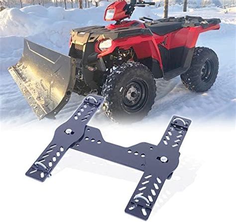 Elitewill Universal Atv Snow Plow Mount Bracket With Black Powder Coating Replace