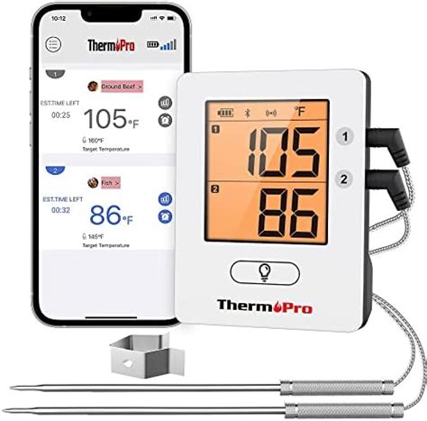 Amazon ThermoPro 650 Ft Wireless Meat Thermometer For Smoker Grill