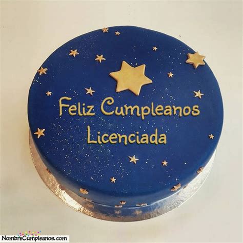 Feliz Cumpleaños Licenciada Tartas Tarjetas Deseos