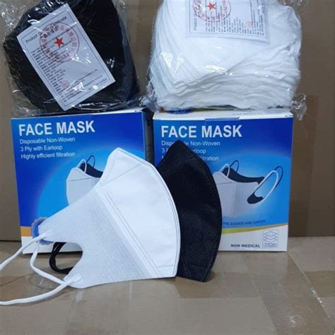 Masker Duckbill Face Mask 3ply Face Mask 1box Isi 50pcs 25 Pcs Dan