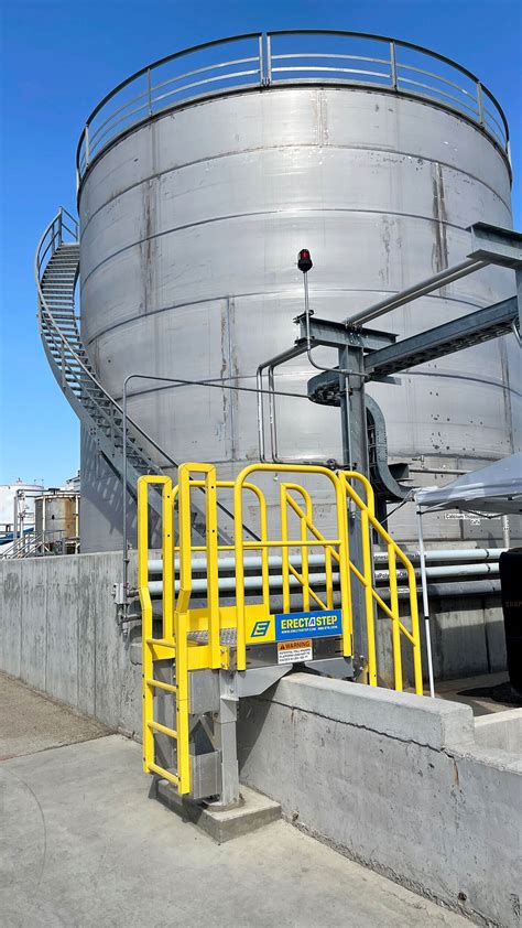 Tank Farm Retaining Wall Crossover Stair Installation For Procter