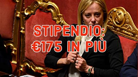 Aumentano gli stipendi 175 euro in più a fine mese quando arrivano e