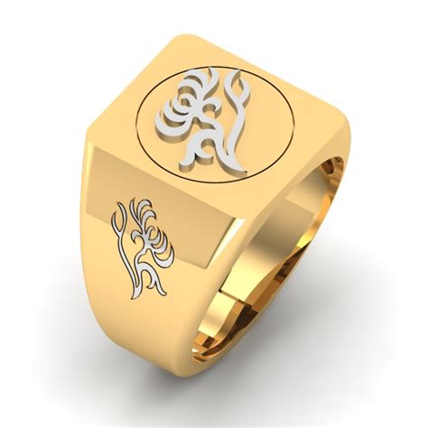 Tattoo Design Gold Ring | kasturidiamond.com