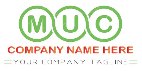 Premium Vector Muc Letter Logo Design