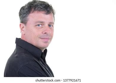 Healthy Mature Man Smiling Close Copy Stock Photo 1377921671 Shutterstock