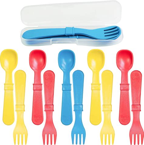 Re Play Made In Usa Toddler Forks And Spoons Pack Of 12