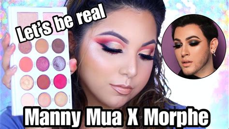 Manny Mua X Morphe Glam Palette Review Tutorial Smashbrush Youtube