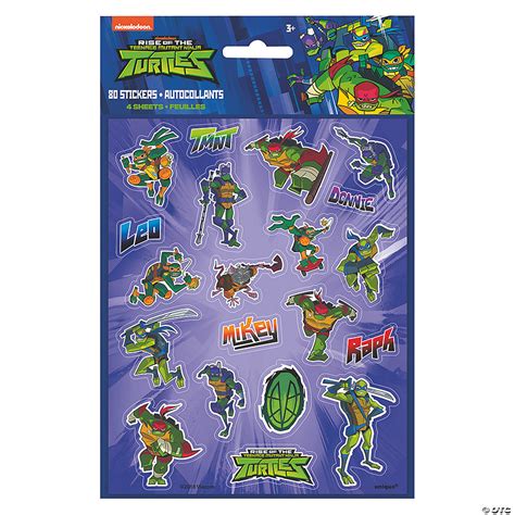 Rise Of The Teenage Mutant Ninja Turtles™ Stickers 4 Pc Oriental