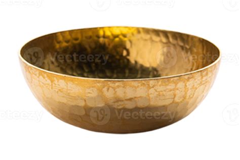 Golden Bowl Tableware Isolated On A Transparent Background 22025084 Png